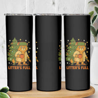 Litters Full Skinny Tumbler Funny Christmas Vacation Cat - Wonder Print Shop
