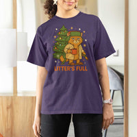 Litters Full T Shirt For Women Funny Christmas Vacation Cat - Wonder Print Shop