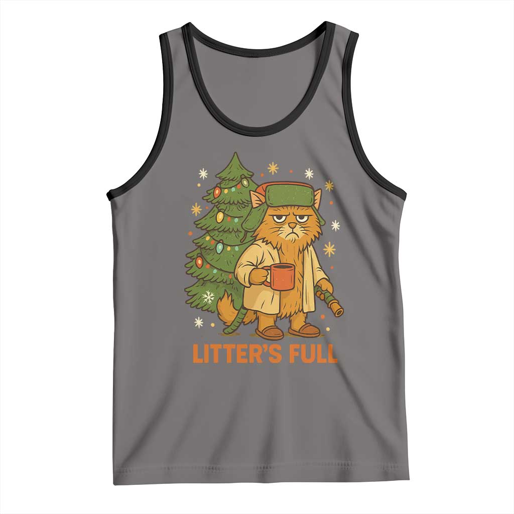 Litters Full Tank Top Funny Christmas Vacation Cat - Wonder Print Shop