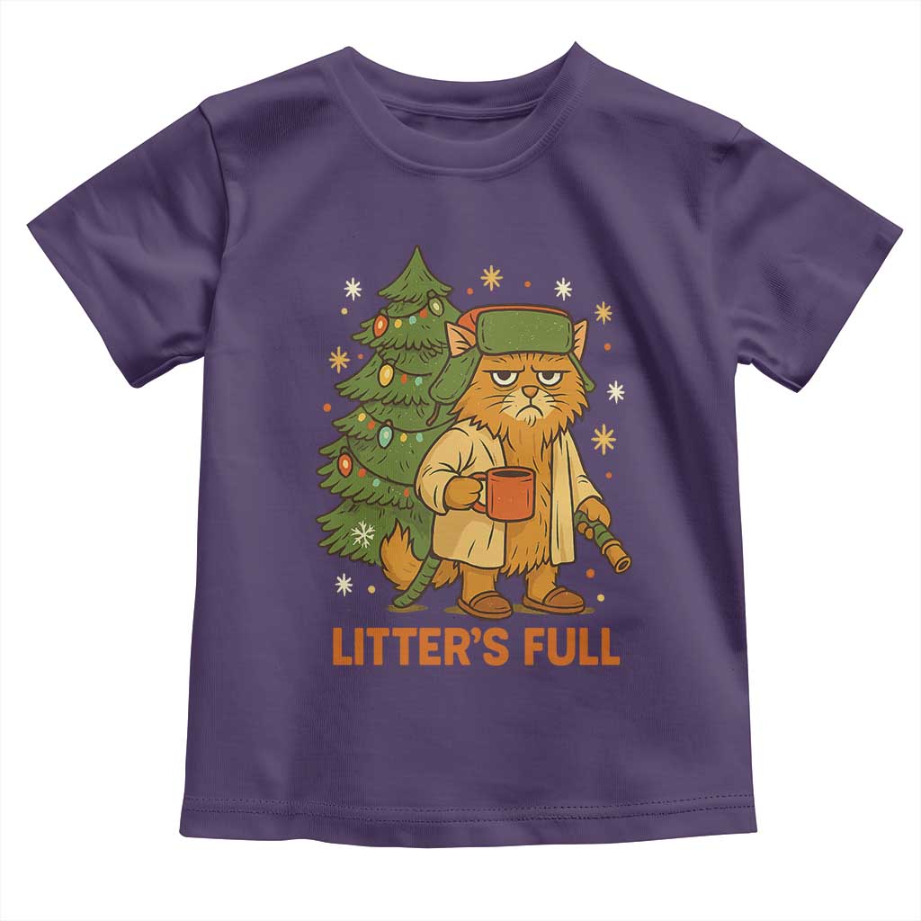 Litters Full Toddler T Shirt Funny Christmas Vacation Cat - Wonder Print Shop
