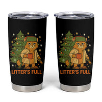 Litters Full Tumbler Cup Funny Christmas Vacation Cat - Wonder Print Shop