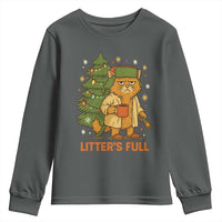 Litters Full Youth Sweatshirt Funny Christmas Vacation Cat - Wonder Print Shop