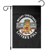 Merry Christmas Litters Full Garden Flag Funny Christmas Vacation Cat - Wonder Print Shop