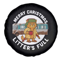 Merry Christmas Litters Full Spare Tire Cover Funny Christmas Vacation Cat - Wonder Print Shop