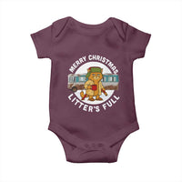 Merry Christmas Litters Full Baby Onesie Funny Christmas Vacation Cat - Wonder Print Shop