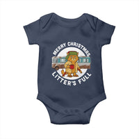 Merry Christmas Litters Full Baby Onesie Funny Christmas Vacation Cat - Wonder Print Shop