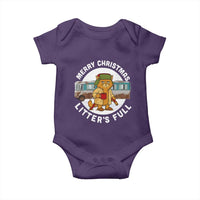 Merry Christmas Litters Full Baby Onesie Funny Christmas Vacation Cat - Wonder Print Shop