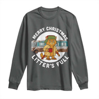 Merry Christmas Litters Full Long Sleeve Shirt Funny Christmas Vacation Cat - Wonder Print Shop