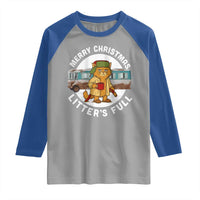 Merry Christmas Litters Full Raglan Shirt Funny Christmas Vacation Cat - Wonder Print Shop