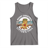 Merry Christmas Litters Full Tank Top Funny Christmas Vacation Cat - Wonder Print Shop