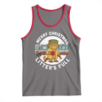 Merry Christmas Litters Full Tank Top Funny Christmas Vacation Cat - Wonder Print Shop