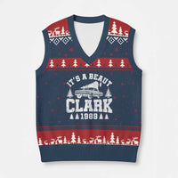 It's a Beaut Clark V-Neck Knit Sweater Vest Funny Xmas Vacation - Wonder Print Shop