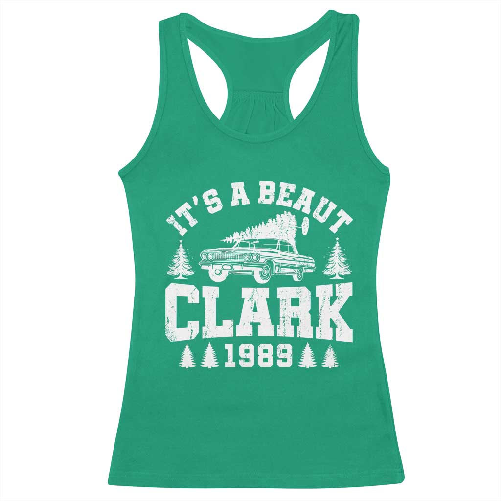 It's a Beaut Clark Racerback Tank Top Funny Christmas Vacation - Wonder Print Shop