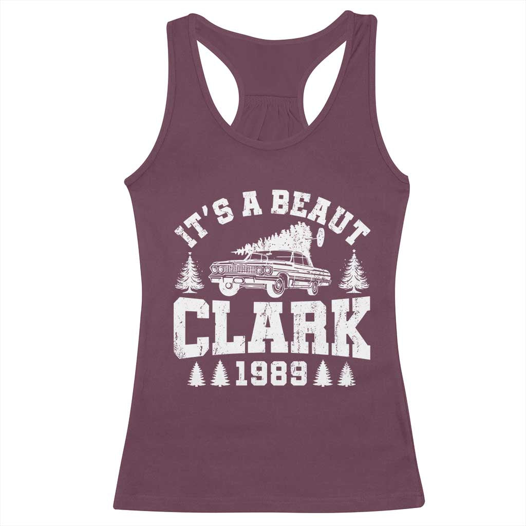 It's a Beaut Clark Racerback Tank Top Funny Christmas Vacation - Wonder Print Shop