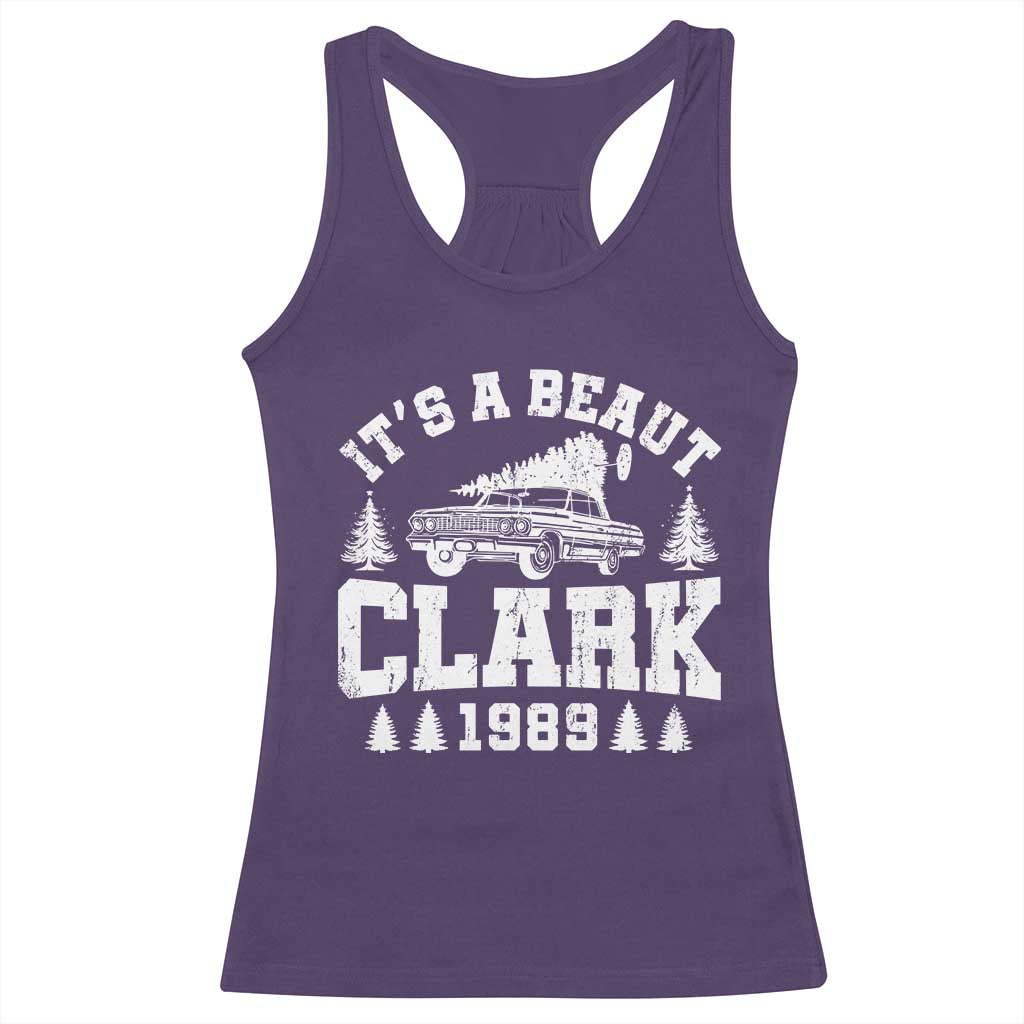 It's a Beaut Clark Racerback Tank Top Funny Christmas Vacation - Wonder Print Shop