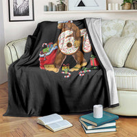 Christmas Bigfoot 67 Meme Throw Blanket Funny Six Seven Gen Alpha Slang Sasquatch - Wonder Print Shop