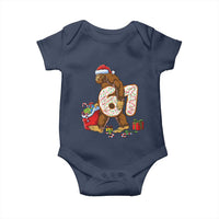 Christmas Bigfoot 67 Meme Baby Onesie Funny Six Seven Gen Alpha Slang Sasquatch - Wonder Print Shop