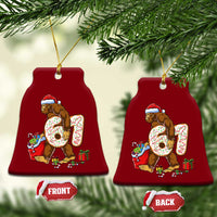 Christmas Bigfoot 67 Meme Ceramic Ornament Funny Six Seven Gen Alpha Slang Sasquatch - Wonder Print Shop
