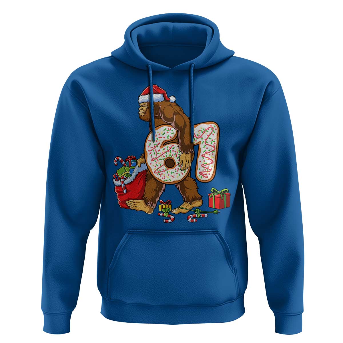 Christmas Bigfoot 67 Meme Hoodie Funny Six Seven Gen Alpha Slang Sasquatch - Wonder Print Shop