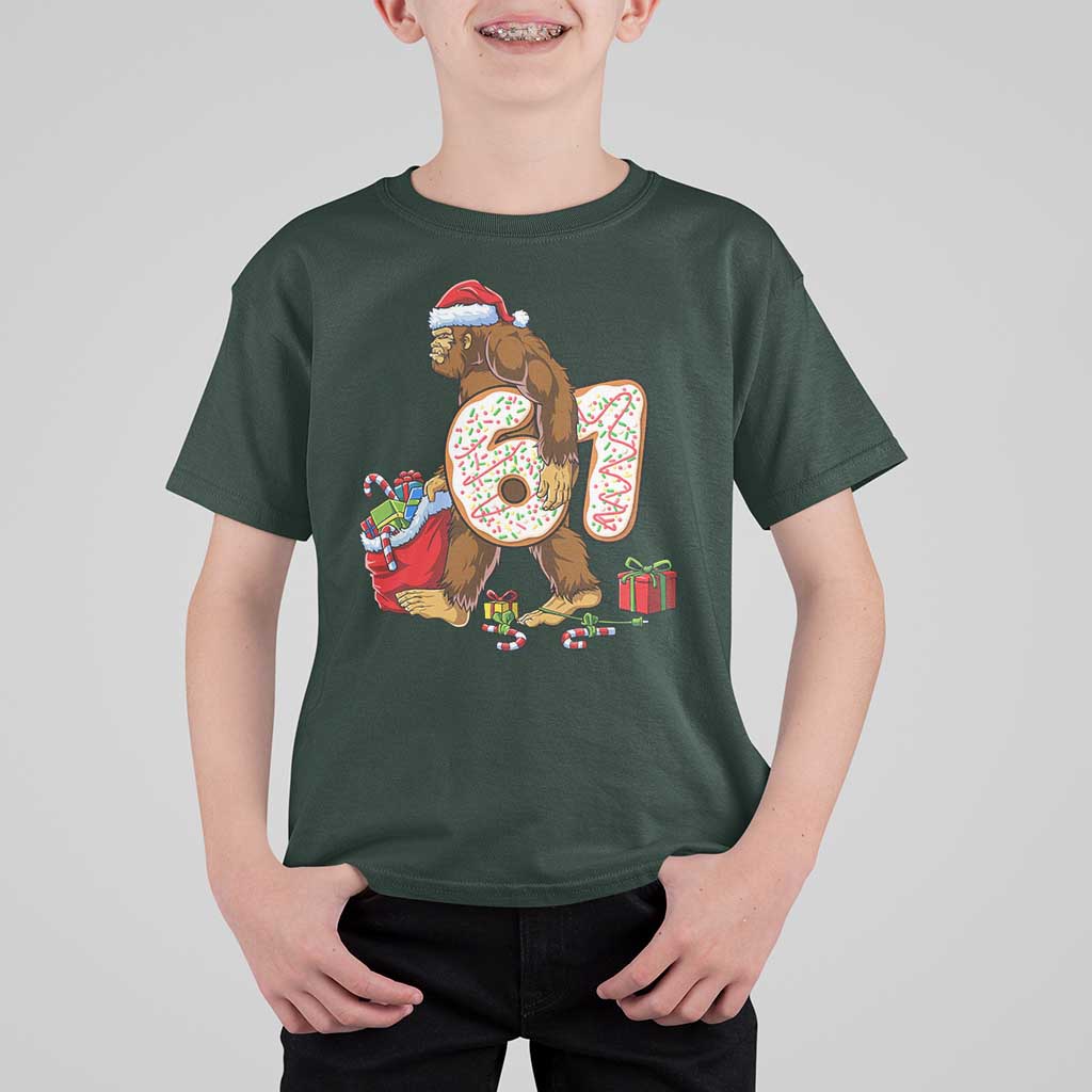 Christmas Bigfoot 67 Meme T Shirt For Kid Funny Six Seven Gen Alpha Slang Sasquatch - Wonder Print Shop
