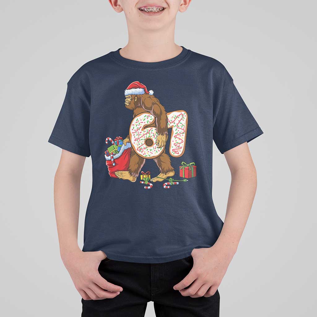 Christmas Bigfoot 67 Meme T Shirt For Kid Funny Six Seven Gen Alpha Slang Sasquatch - Wonder Print Shop