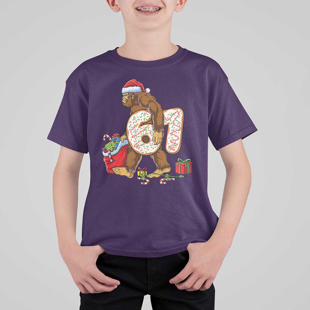 Christmas Bigfoot 67 Meme T Shirt For Kid Funny Six Seven Gen Alpha Slang Sasquatch - Wonder Print Shop