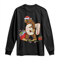 Christmas Bigfoot 67 Meme Long Sleeve Shirt Funny Six Seven Gen Alpha Slang Sasquatch - Wonder Print Shop