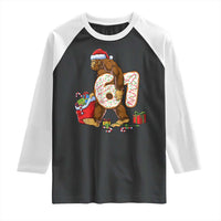 Christmas Bigfoot 67 Meme Raglan Shirt Funny Six Seven Gen Alpha Slang Sasquatch - Wonder Print Shop