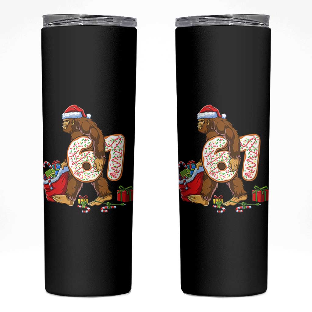 Christmas Bigfoot 67 Meme Skinny Tumbler Funny Six Seven Gen Alpha Slang Sasquatch - Wonder Print Shop