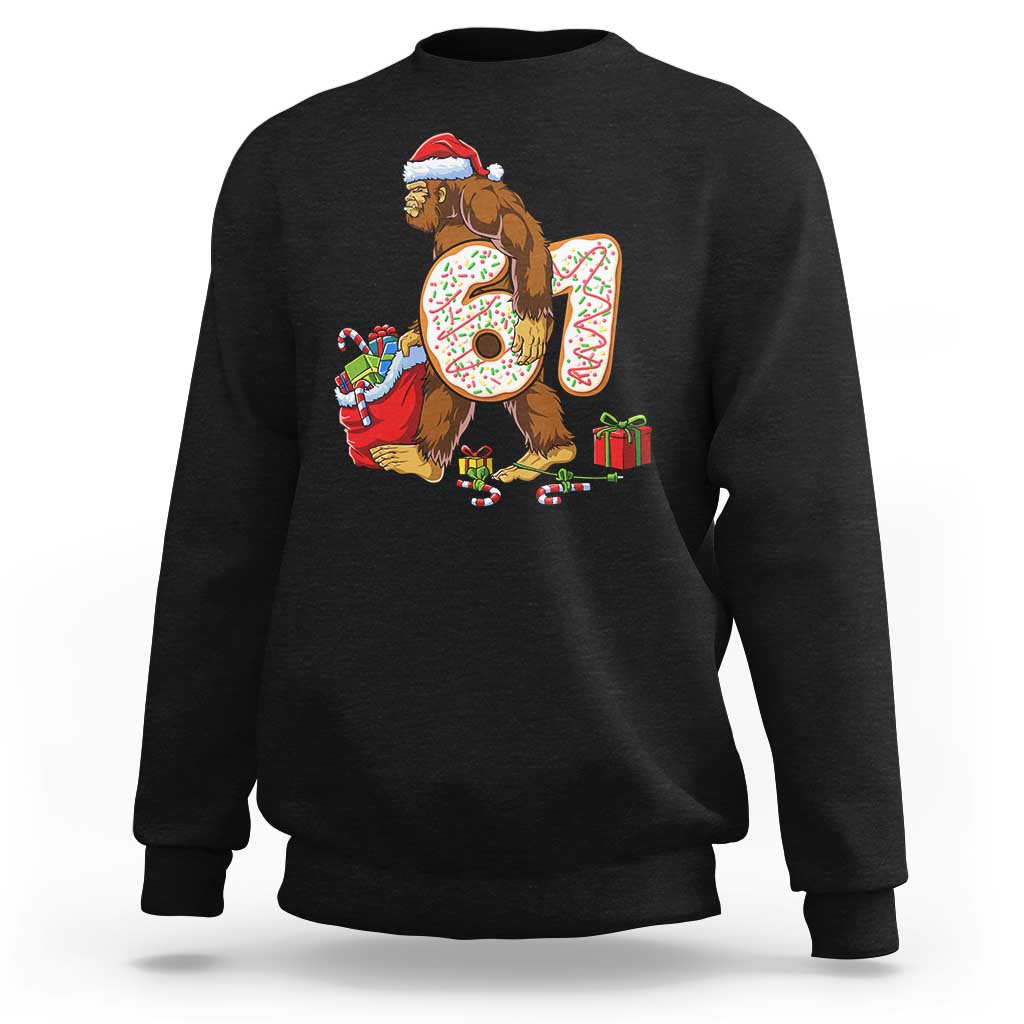 Christmas Bigfoot 67 Meme Sweatshirt Funny Six Seven Gen Alpha Slang Sasquatch - Wonder Print Shop