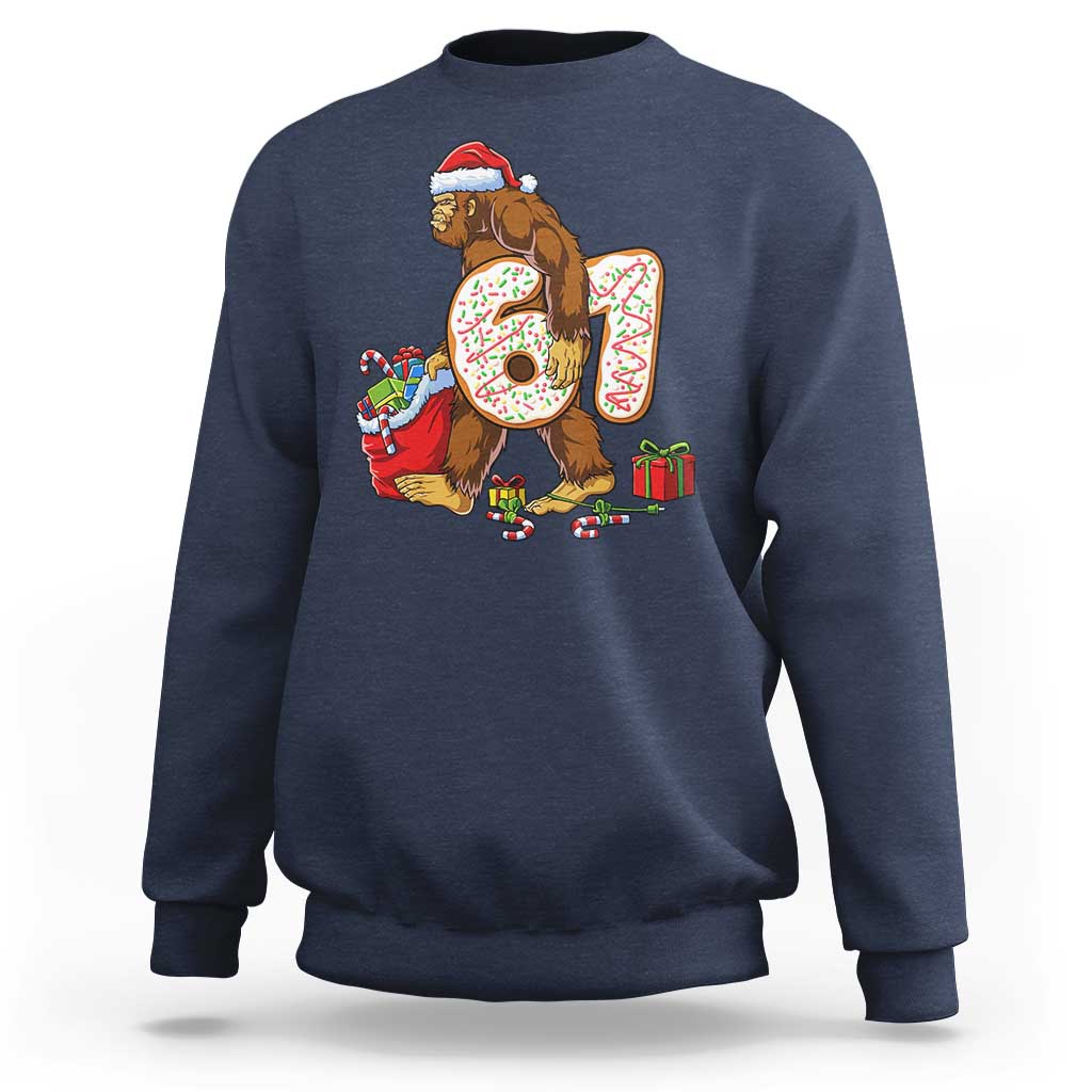 Christmas Bigfoot 67 Meme Sweatshirt Funny Six Seven Gen Alpha Slang Sasquatch - Wonder Print Shop
