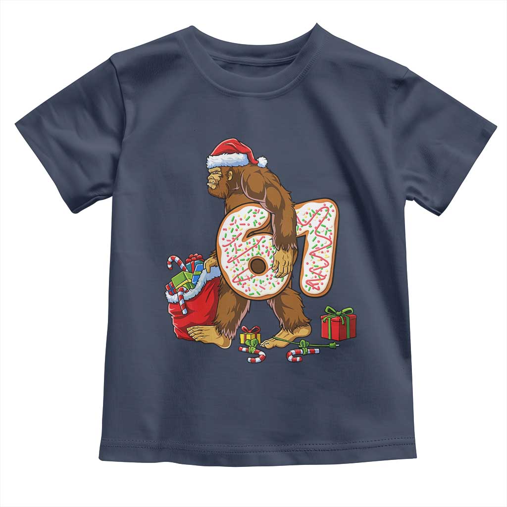 Christmas Bigfoot 67 Meme Toddler T Shirt Funny Six Seven Gen Alpha Slang Sasquatch - Wonder Print Shop