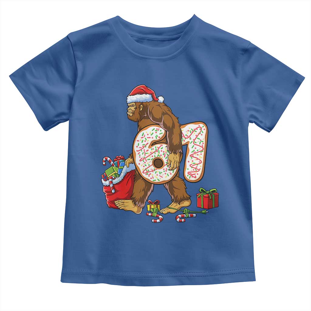 Christmas Bigfoot 67 Meme Toddler T Shirt Funny Six Seven Gen Alpha Slang Sasquatch - Wonder Print Shop