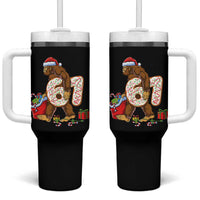 Christmas Bigfoot 67 Meme Tumbler With Handle Funny Six Seven Gen Alpha Slang Sasquatch - Wonder Print Shop