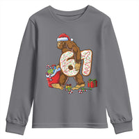 Christmas Bigfoot 67 Meme Youth Sweatshirt Funny Six Seven Gen Alpha Slang Sasquatch - Wonder Print Shop