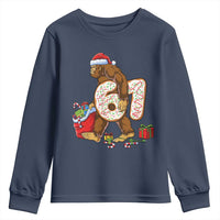 Christmas Bigfoot 67 Meme Youth Sweatshirt Funny Six Seven Gen Alpha Slang Sasquatch - Wonder Print Shop