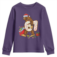 Christmas Bigfoot 67 Meme Youth Sweatshirt Funny Six Seven Gen Alpha Slang Sasquatch - Wonder Print Shop