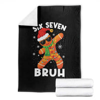 67 Christmas Six Seven Bruh Gingerbread Throw Blanket Funny Six Seven Meme Boys - Wonder Print Shop