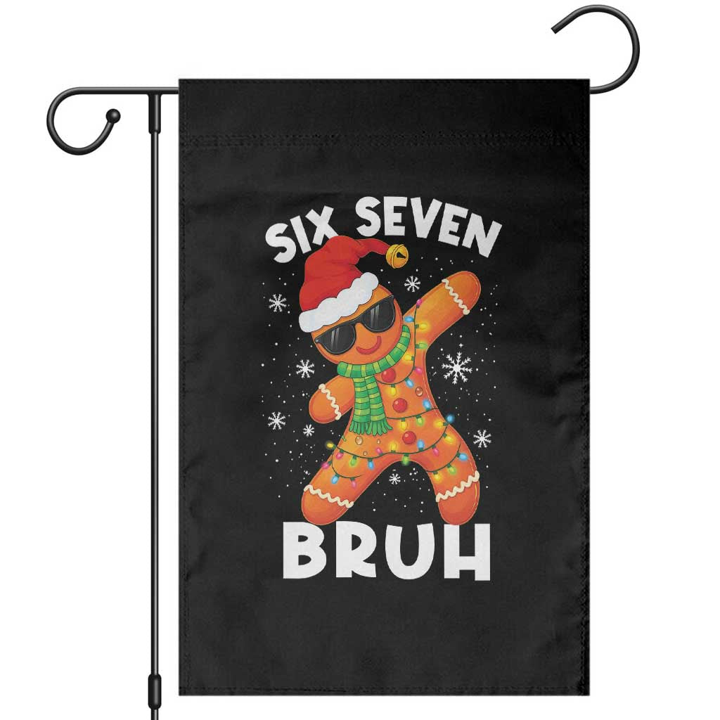 67 Christmas Six Seven Bruh Gingerbread Garden Flag Funny Six Seven Meme Boys - Wonder Print Shop