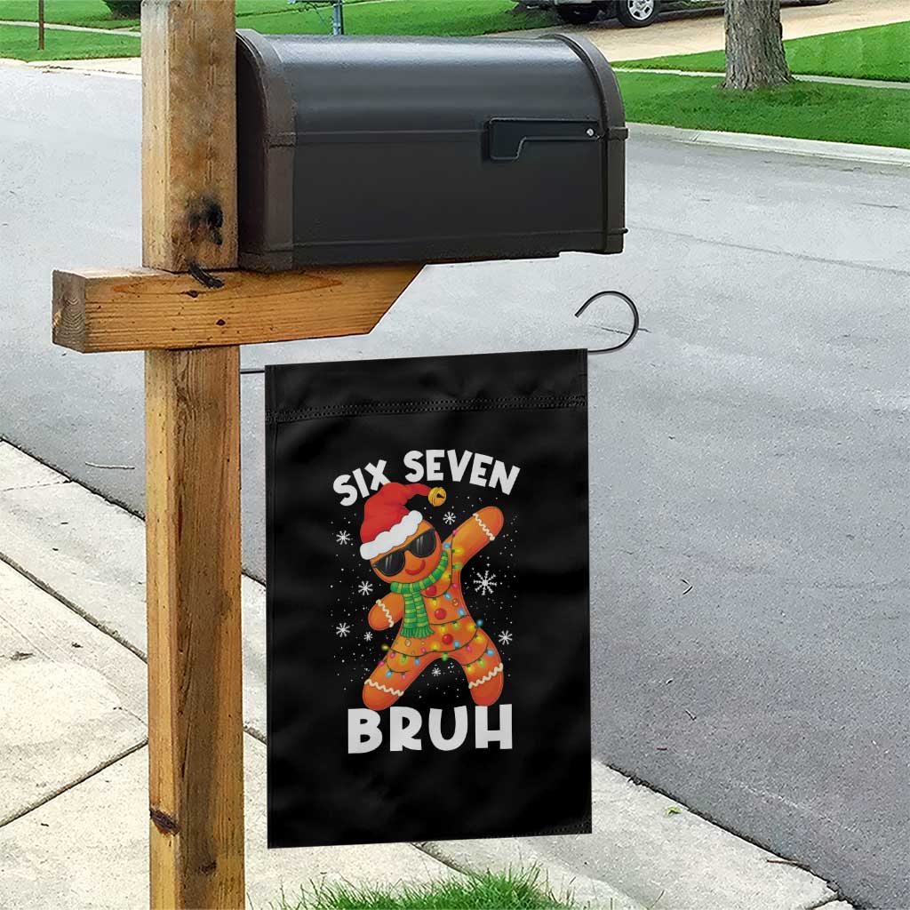 67 Christmas Six Seven Bruh Gingerbread Garden Flag Funny Six Seven Meme Boys - Wonder Print Shop