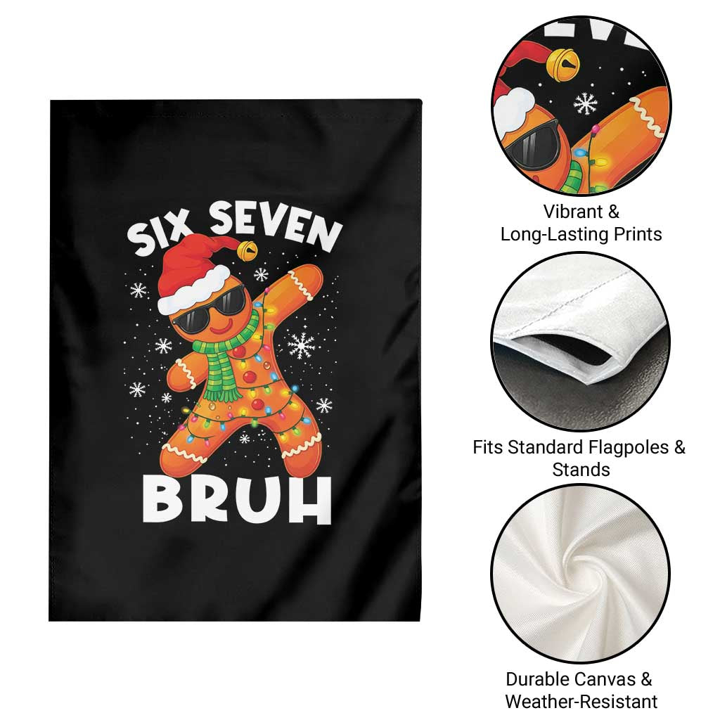 67 Christmas Six Seven Bruh Gingerbread Garden Flag Funny Six Seven Meme Boys - Wonder Print Shop