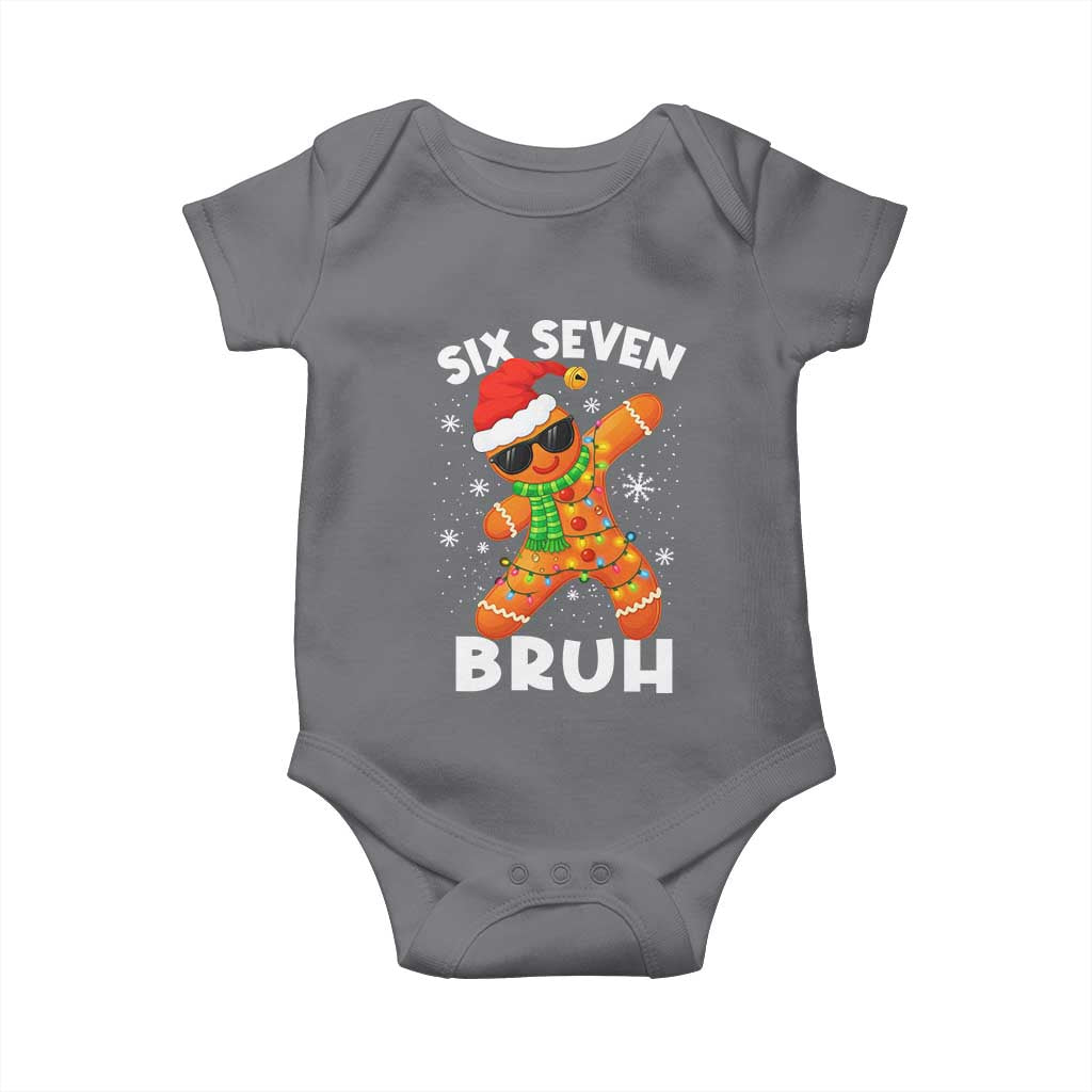 67 Christmas Six Seven Bruh Gingerbread Baby Onesie Funny Six Seven Meme Boys - Wonder Print Shop