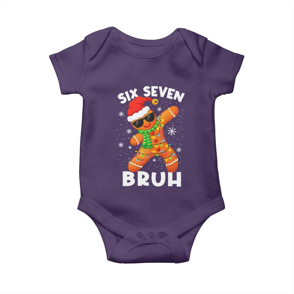 67 Christmas Six Seven Bruh Gingerbread Baby Onesie Funny Six Seven Meme Boys - Wonder Print Shop