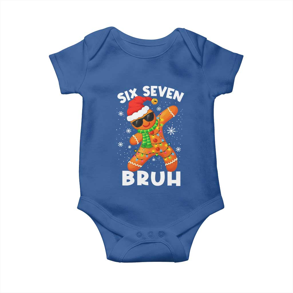 67 Christmas Six Seven Bruh Gingerbread Baby Onesie Funny Six Seven Meme Boys - Wonder Print Shop