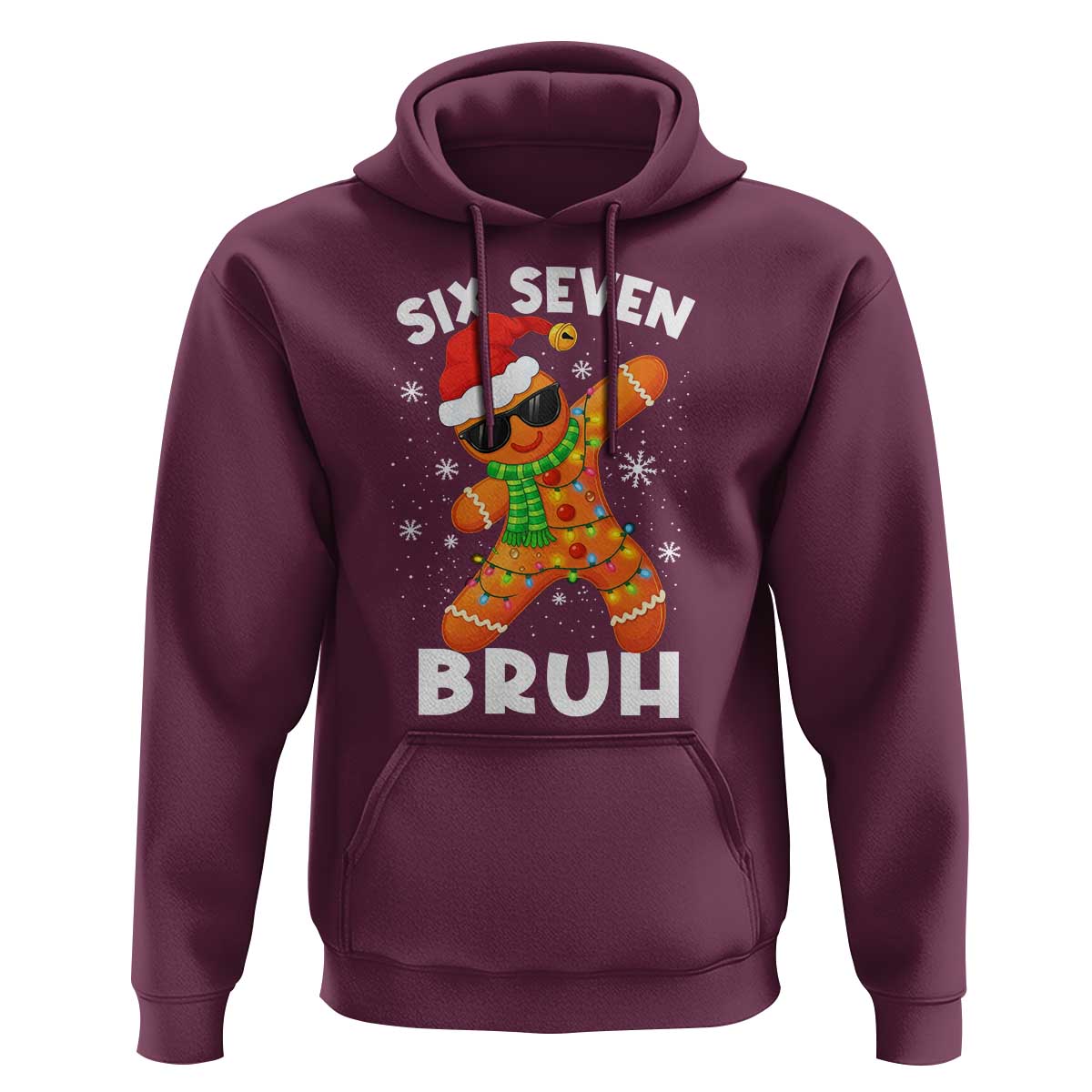 67 Christmas Six Seven Bruh Gingerbread Hoodie Funny Six Seven Meme Boys - Wonder Print Shop