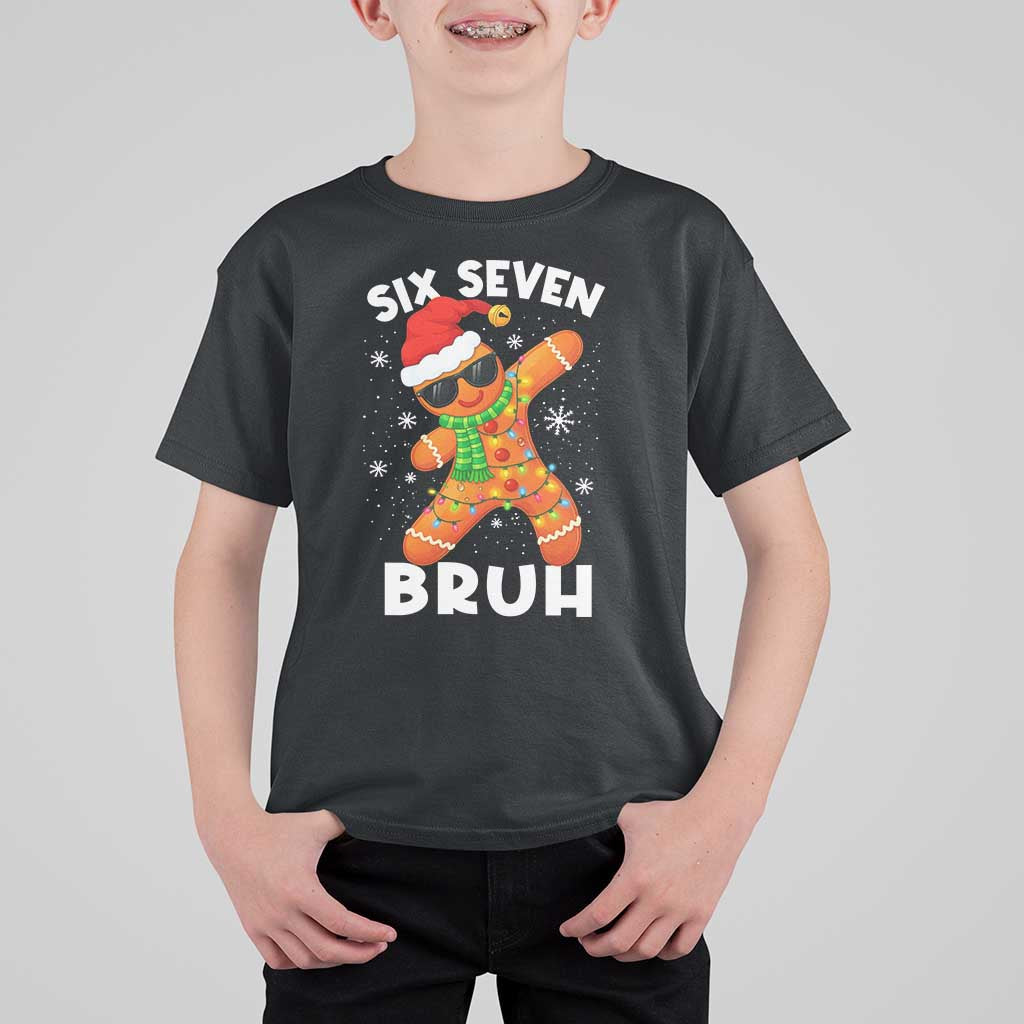 67 Christmas Six Seven Bruh Gingerbread T Shirt For Kid Funny Six Seven Meme Boys - Wonder Print Shop
