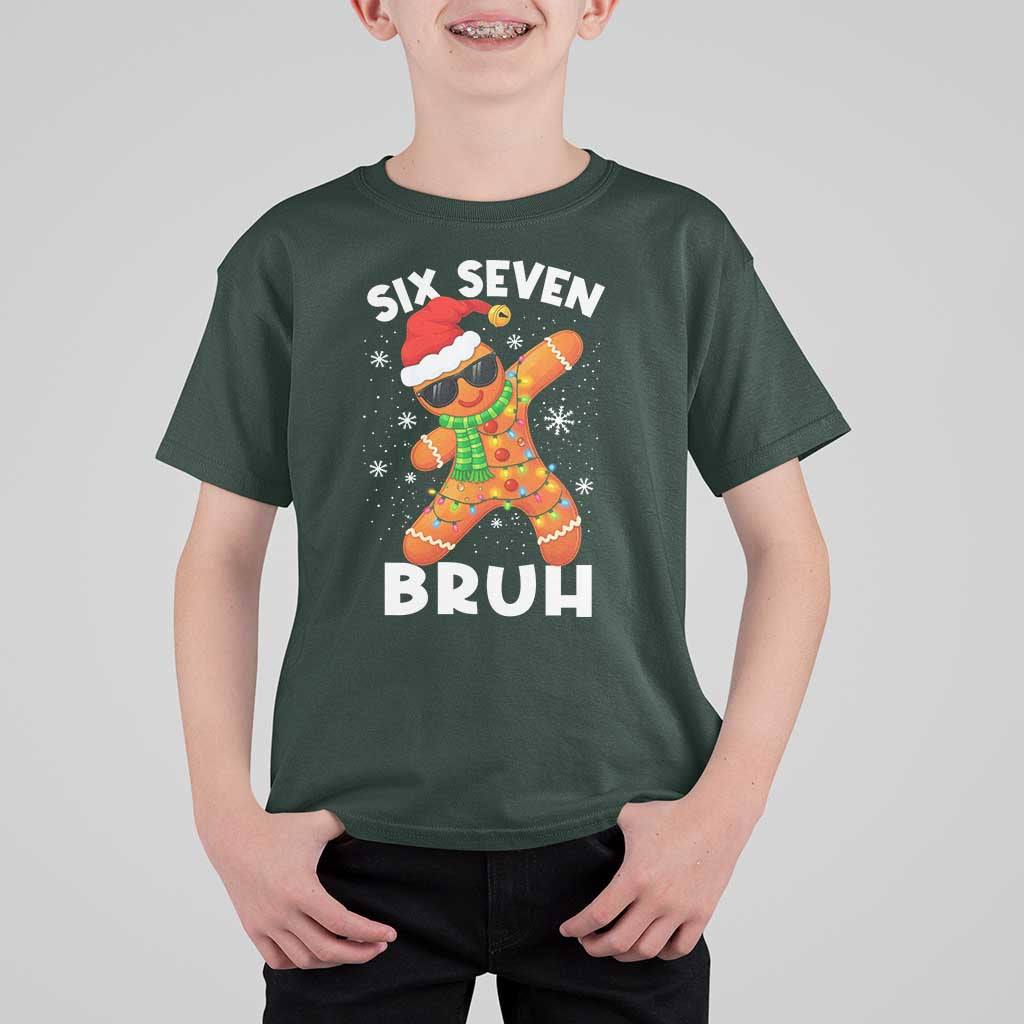67 Christmas Six Seven Bruh Gingerbread T Shirt For Kid Funny Six Seven Meme Boys - Wonder Print Shop