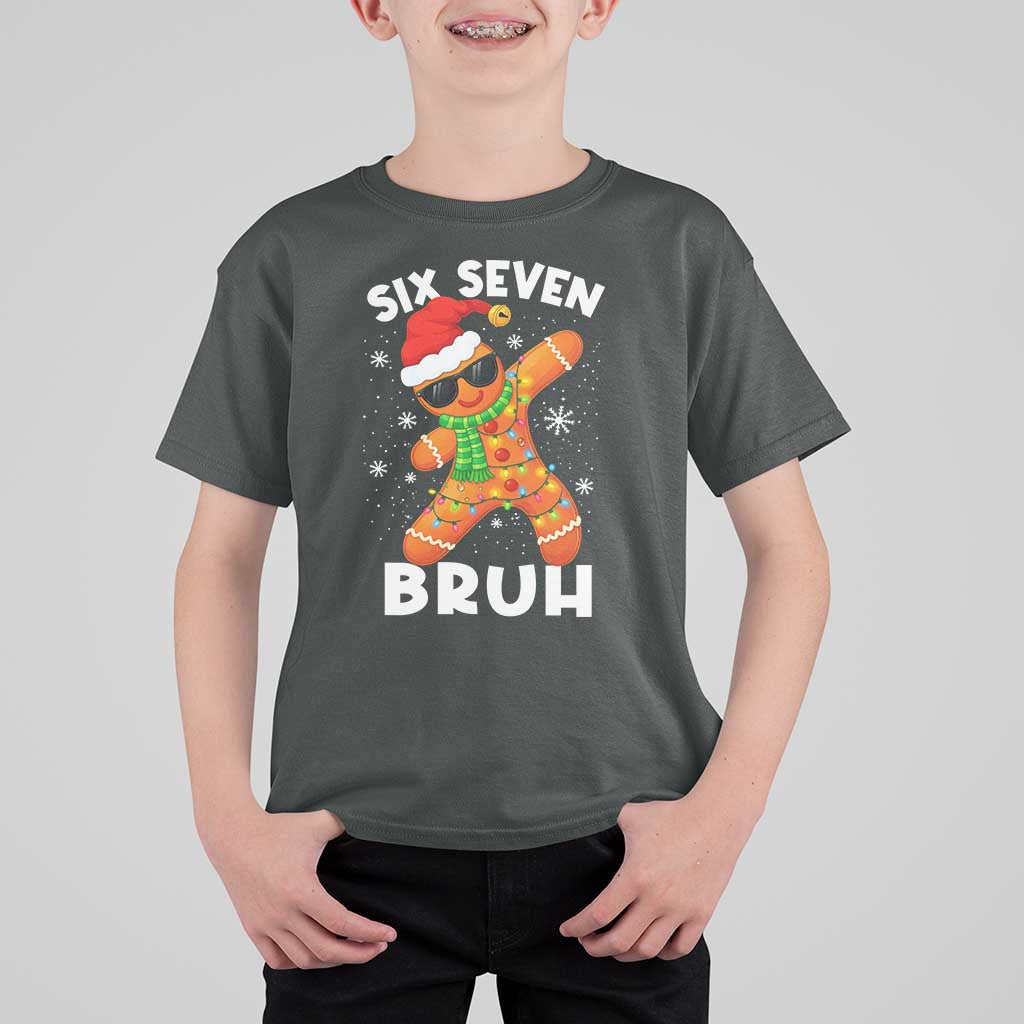 67 Christmas Six Seven Bruh Gingerbread T Shirt For Kid Funny Six Seven Meme Boys - Wonder Print Shop
