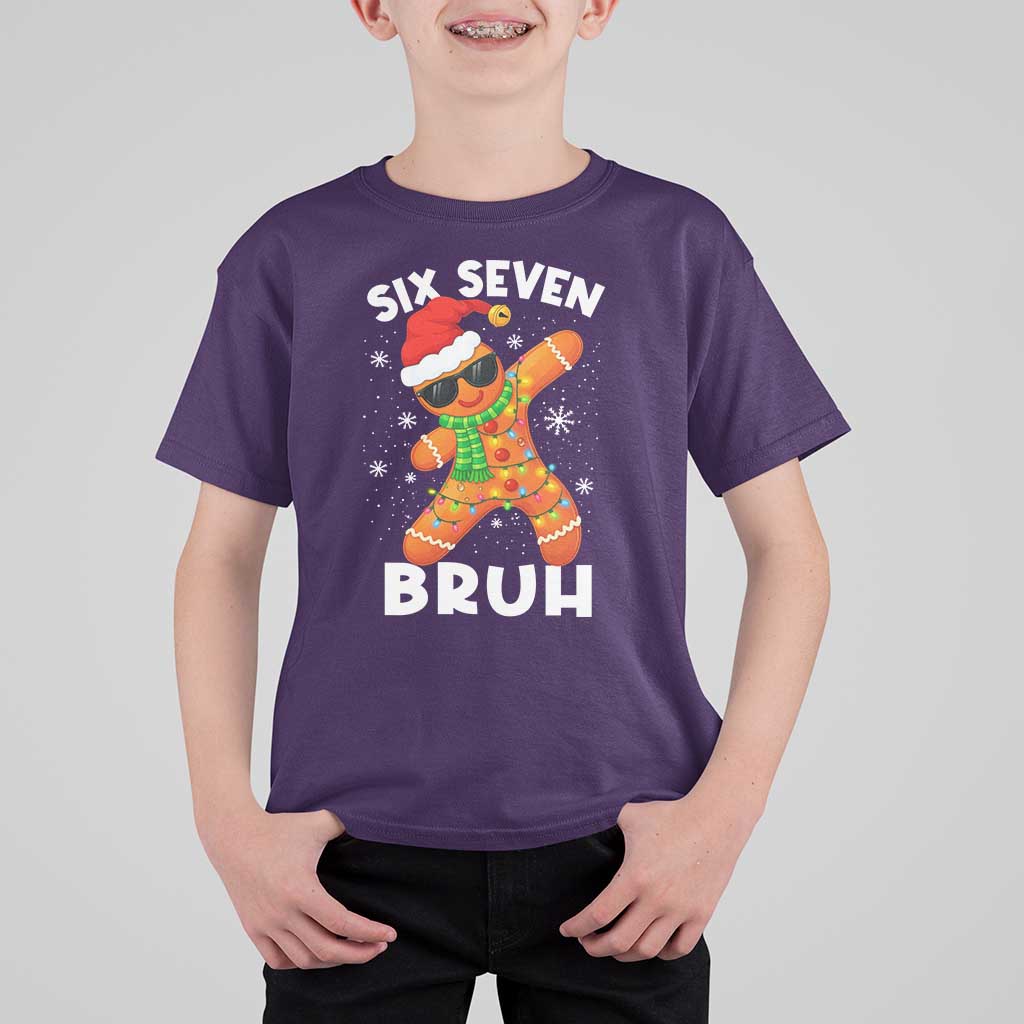 67 Christmas Six Seven Bruh Gingerbread T Shirt For Kid Funny Six Seven Meme Boys - Wonder Print Shop