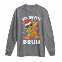 67 Christmas Six Seven Bruh Gingerbread Long Sleeve Shirt Funny Six Seven Meme Boys - Wonder Print Shop